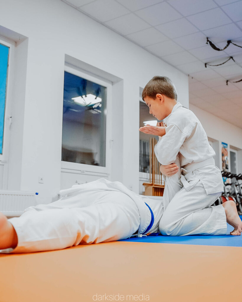 Aikido leszorítás gyakorlása
